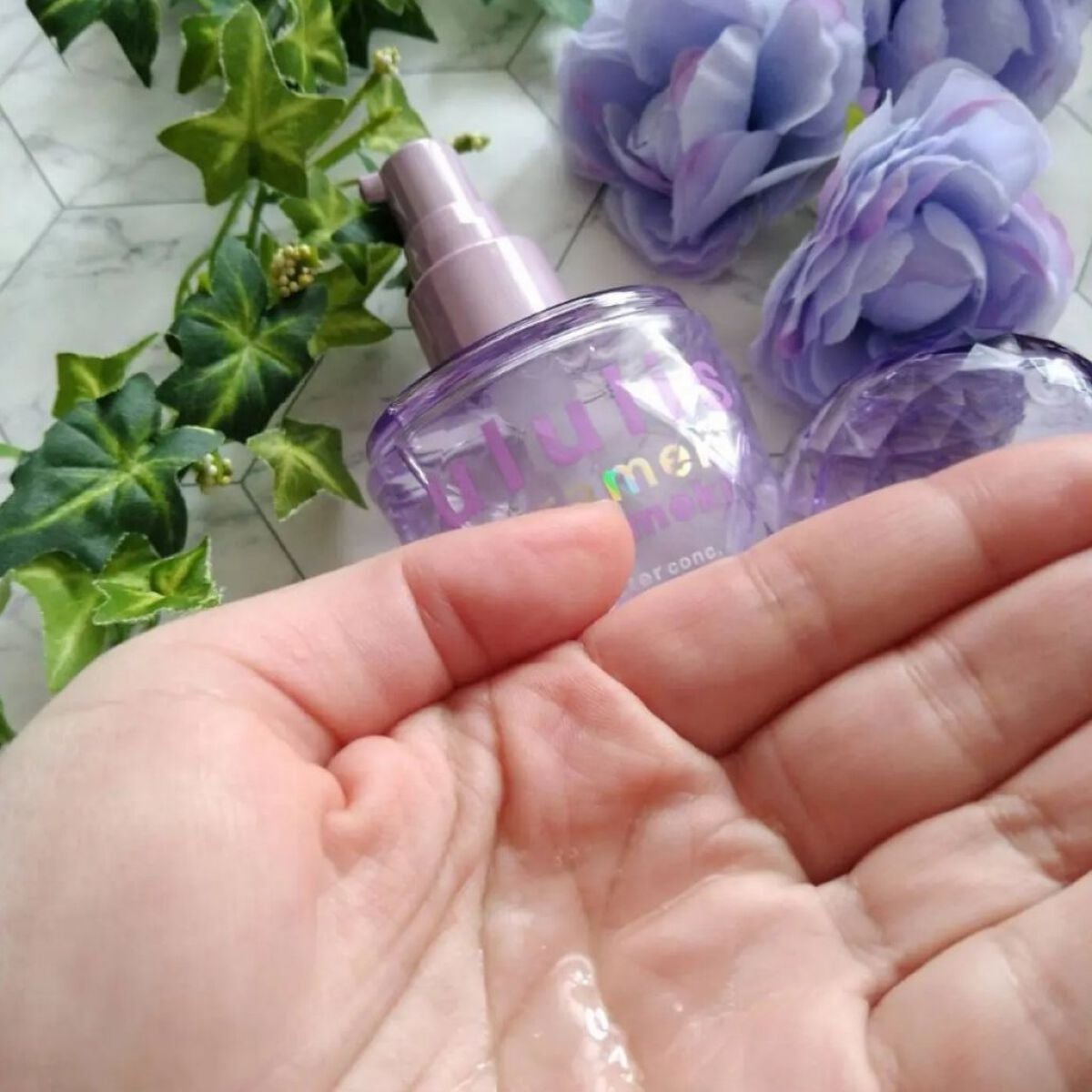 キラメキ ウォーターコンク シャイニー ヘアオイル/ululis/ヘアオイルを使ったクチコミ(3枚目)