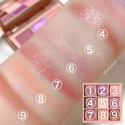 Obsessions Eyeshadow Palette/Huda Beauty/アイシャドウパレットを使ったクチコミ(3枚目)