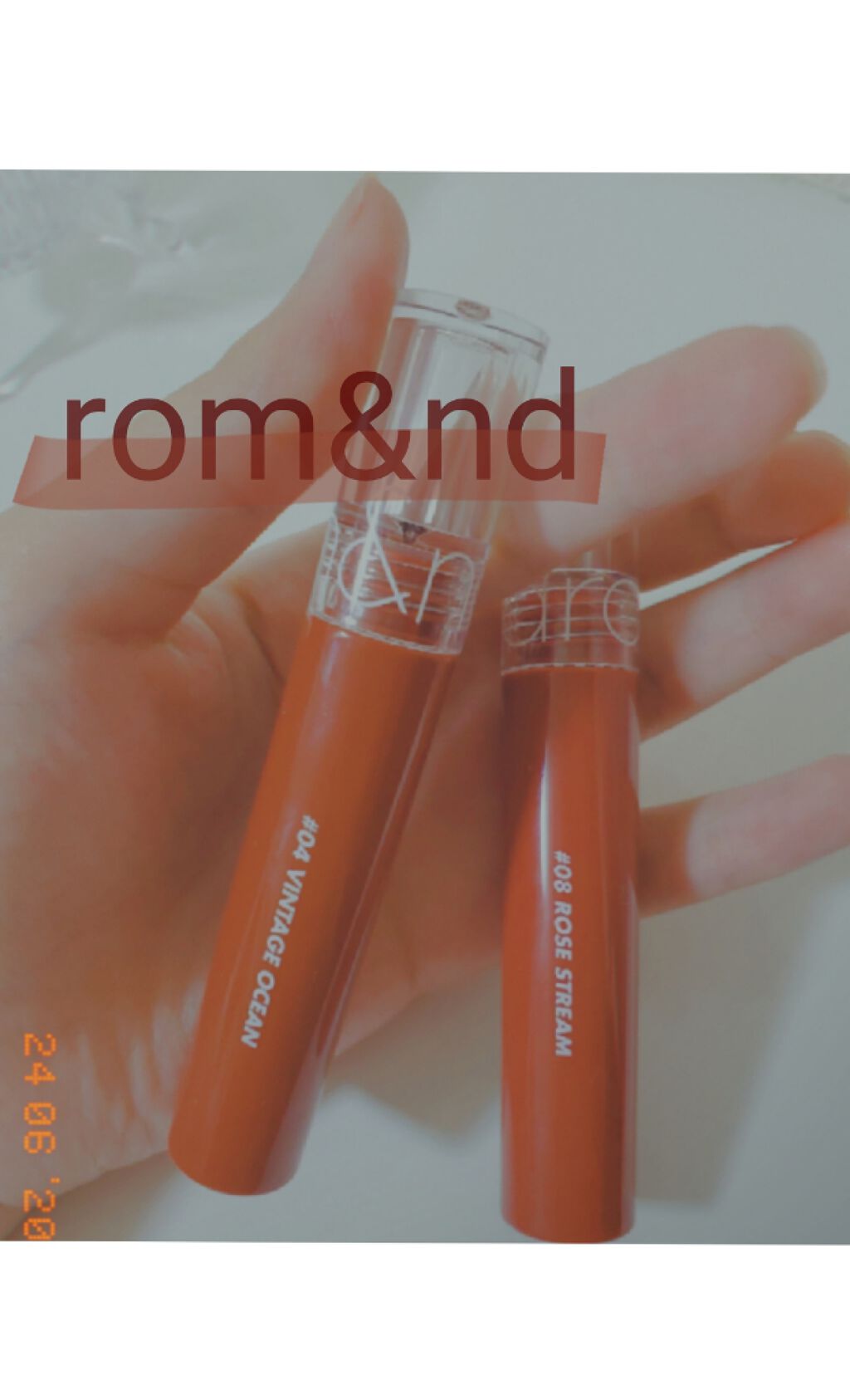 グラスティングウォーターティント/rom&nd/リップティントを使ったクチコミ(1枚目)