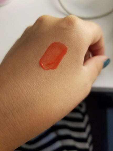 ディアダーリン ウォータージェルティント (アイスティント)/ETUDE/口紅を使ったクチコミ(4枚目)