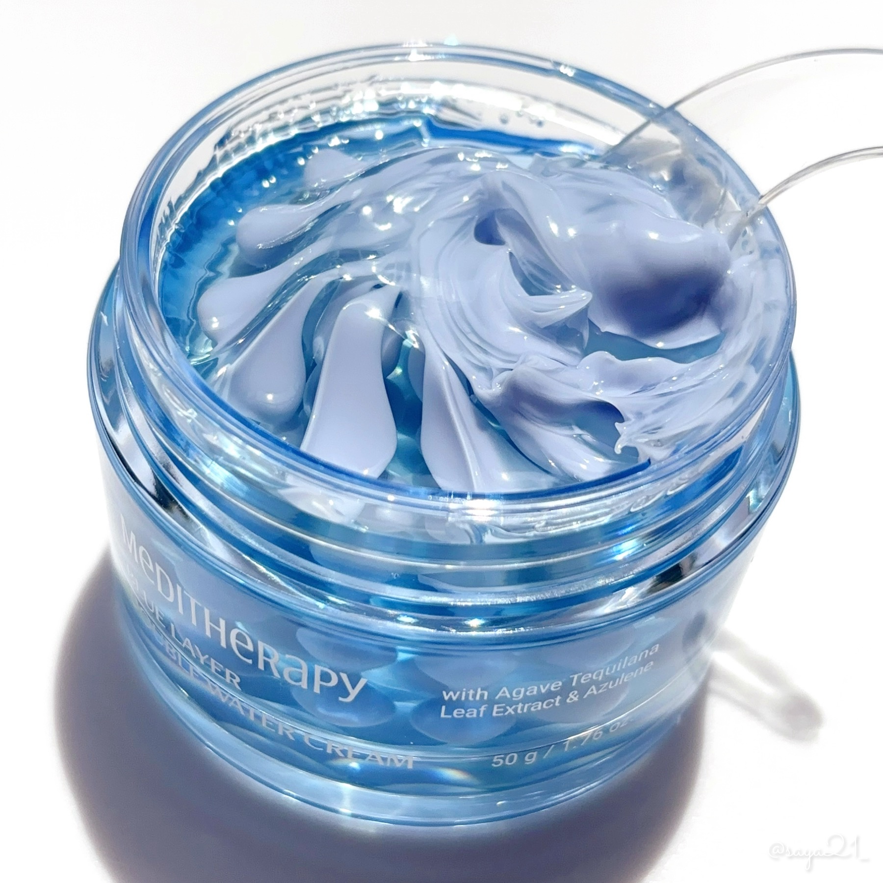 ブルーレイヤーダブルウォータークリーム/MEDITHERAPY/フェイスクリームを使ったクチコミ（1枚目）