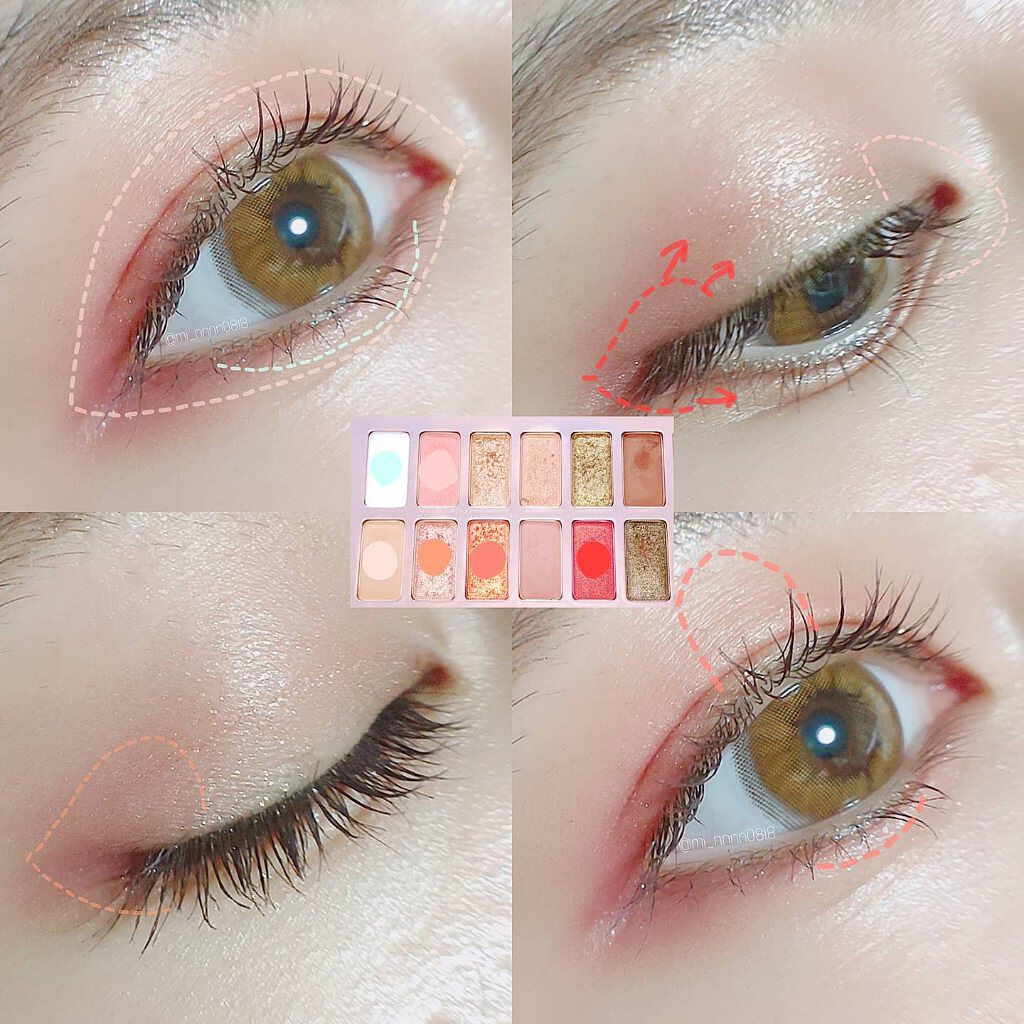 バレンタインボックス2 ピーチパレット/VAVI MELLO/アイシャドウパレットを使ったクチコミ（3枚目）