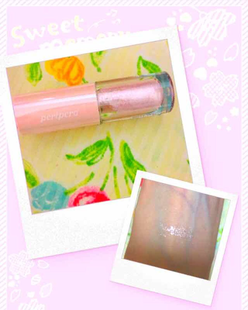 シュガー トゥインクル リキッド シャドウ/PERIPERA/リキッドアイシャドウを使ったクチコミ（1枚目）