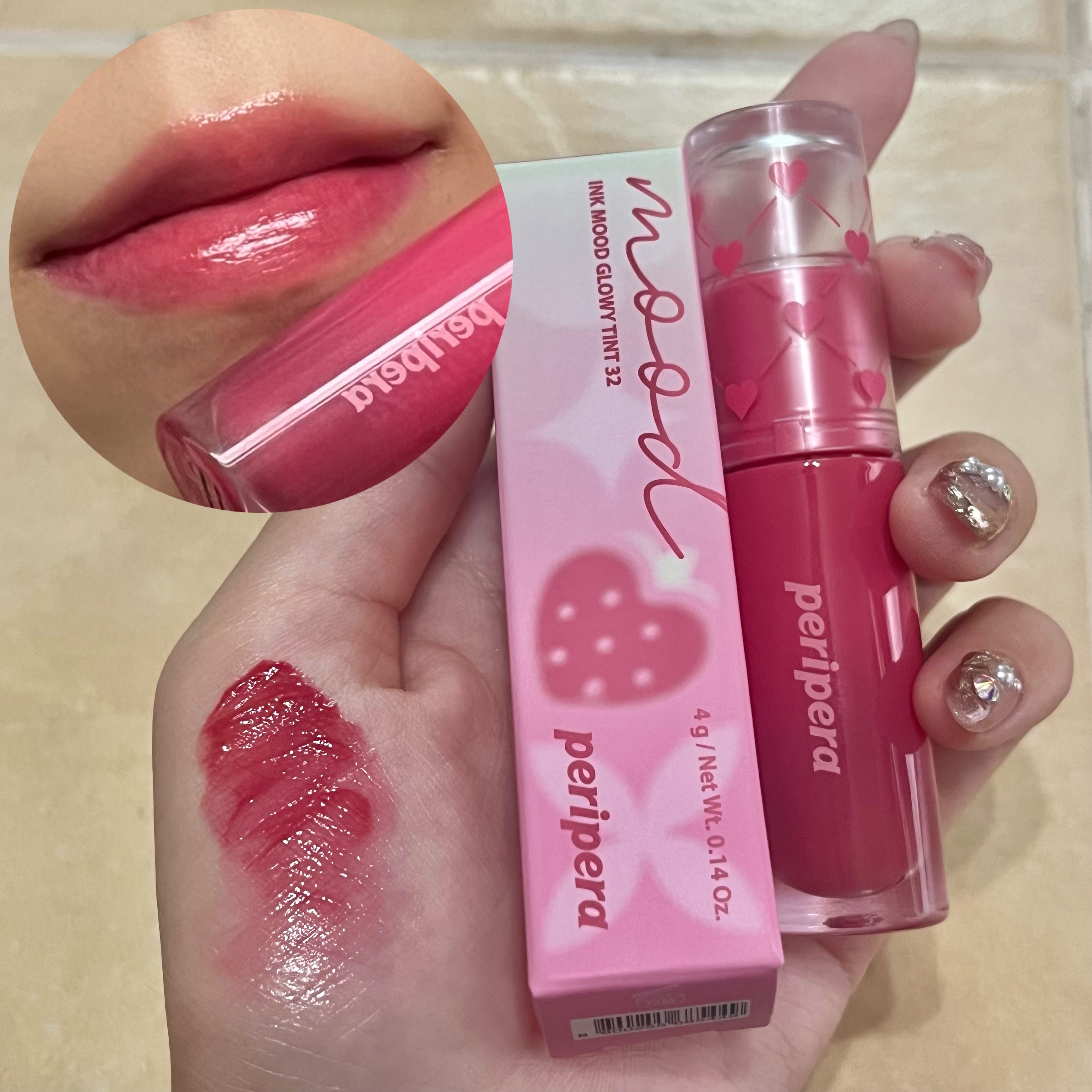 ペリペラ インク ムード グロイ ティント 32 行くよモーブいちご/PERIPERA/リップティントを使ったクチコミ（1枚目）