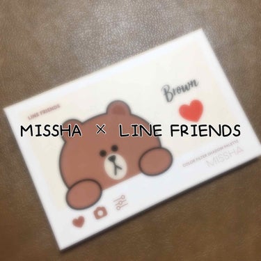 韓国のコスメブランドMISSHAとLINE FRIENDSのコラボ化粧品第二弾☆

大好きな2社とのコラボなので12月の韓国旅行の際に購入しました🧸❤️

アイシャドウ8色とチーク2色のパレットです🍫
