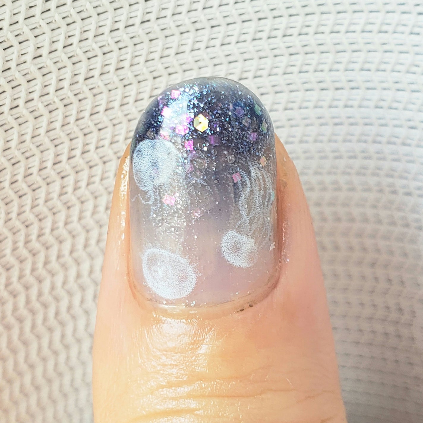 土木系おねいさん on LIPS 「今日はクラゲネイル!ダイソーで見つけたシールを早く使いたくて(..」(3枚目)