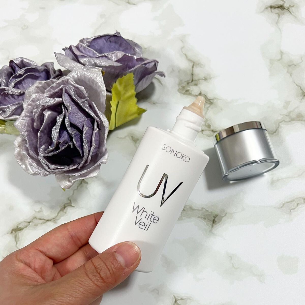 UVホワイトヴェール/SONOKO/化粧下地を使ったクチコミ（2枚目）