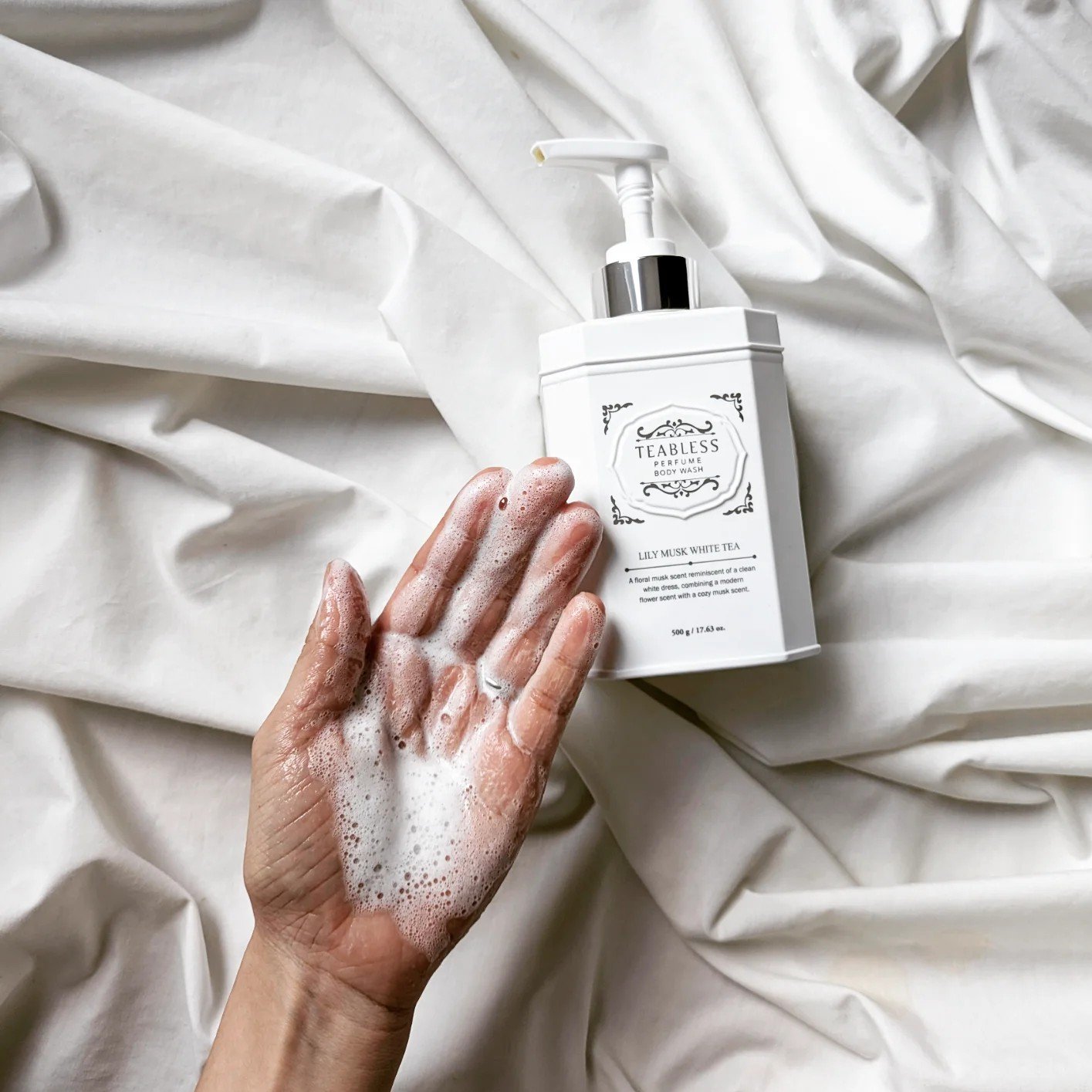パフュームボディウォッシュ リリームスクホワイトティー/TEABLESS/ボディソープを使ったクチコミ（3枚目）