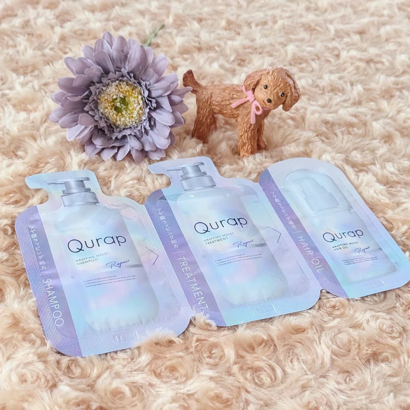 ラッピングモイストヘアオイル/Qurap/ヘアオイルを使ったクチコミ(1枚目)