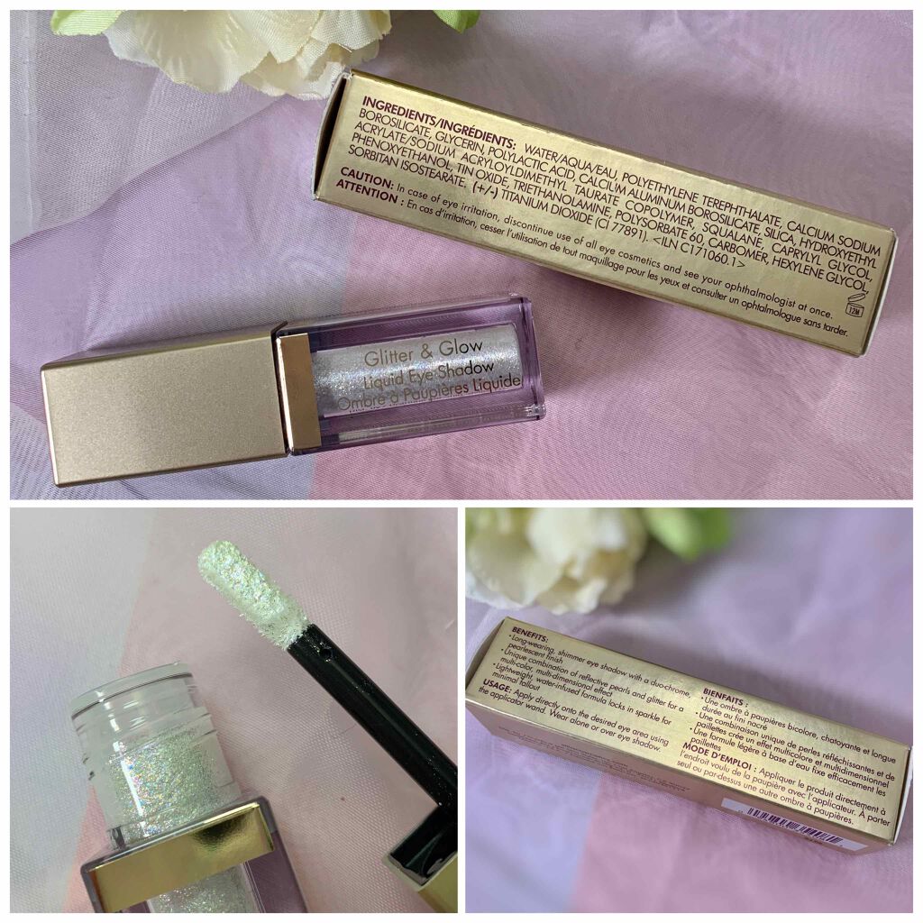 グリッター&グロウ リキッドアイシャドウ/stila/グリッターを使ったクチコミ(2枚目)