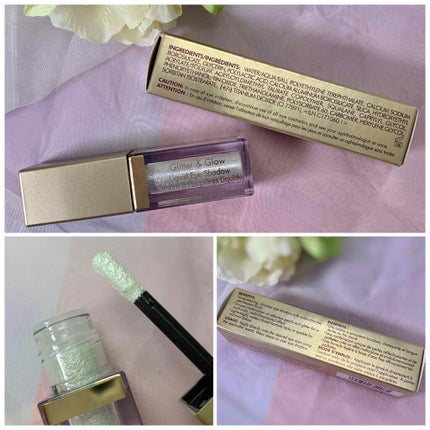 グリッター&グロウ リキッドアイシャドウ/stila/グリッターを使ったクチコミ(2枚目)