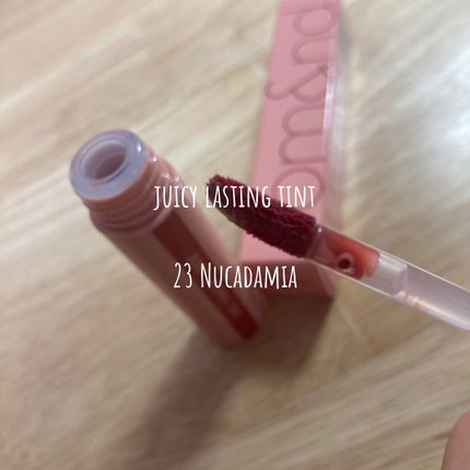 ジューシーラスティングティント/rom&nd/リップティントを使ったクチコミ(2枚目)