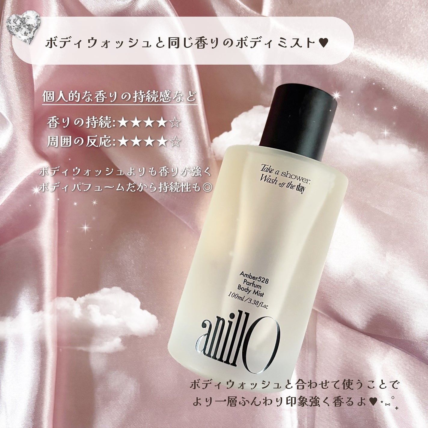 アンバー528 センティッドハンド&ボディウォッシュ/ANILLO/ボディソープを使ったクチコミ(6枚目)