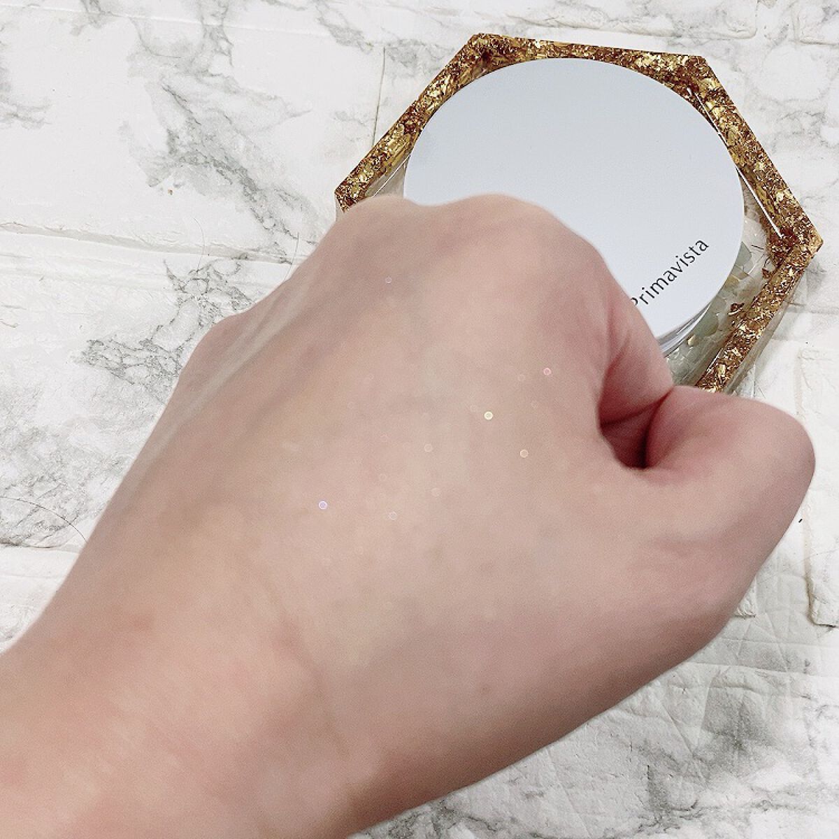 ポアレスフィクサー クリスタルパール(レフィル)7.5g/プリマヴィスタ/ルースパウダーを使ったクチコミ（3枚目）