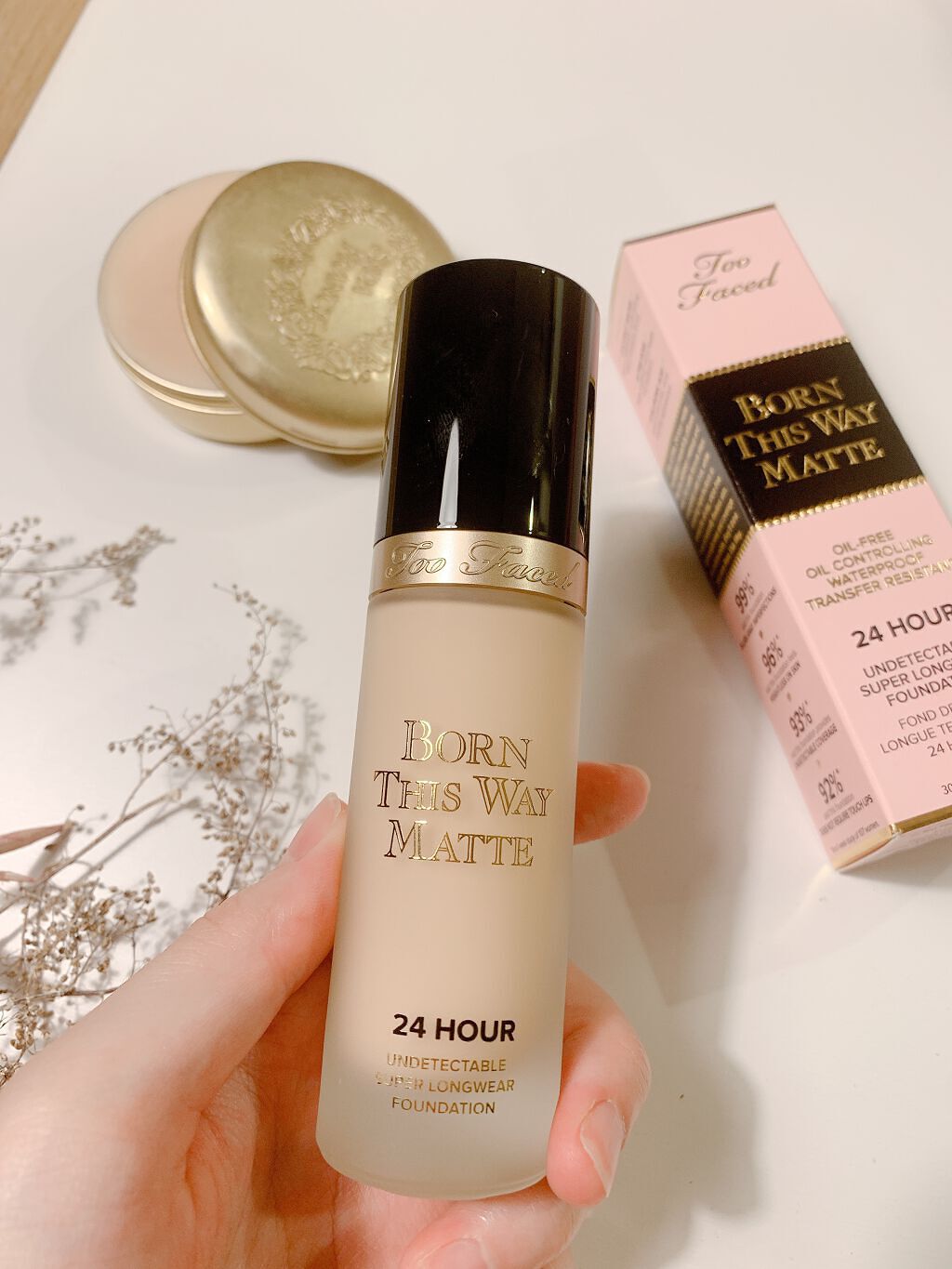 ボーン ディス ウェイ アンディテクタブル 24H マット ファンデーション/Too Faced/リキッドファンデーションを使ったクチコミ(2枚目)