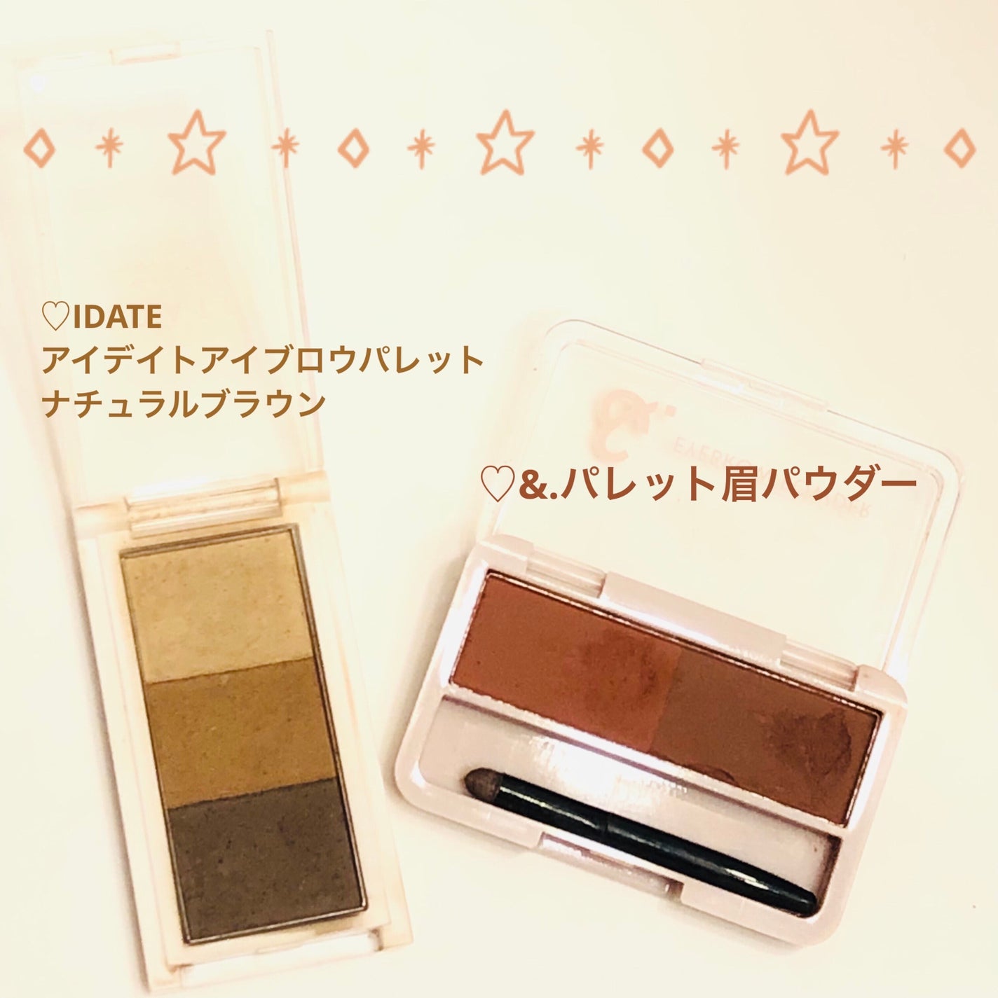 &. パレット眉パウダー/DAISO/パウダーアイブロウを使ったクチコミ(2枚目)