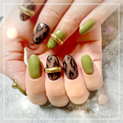 #アニマルネイルのネイルデザイン