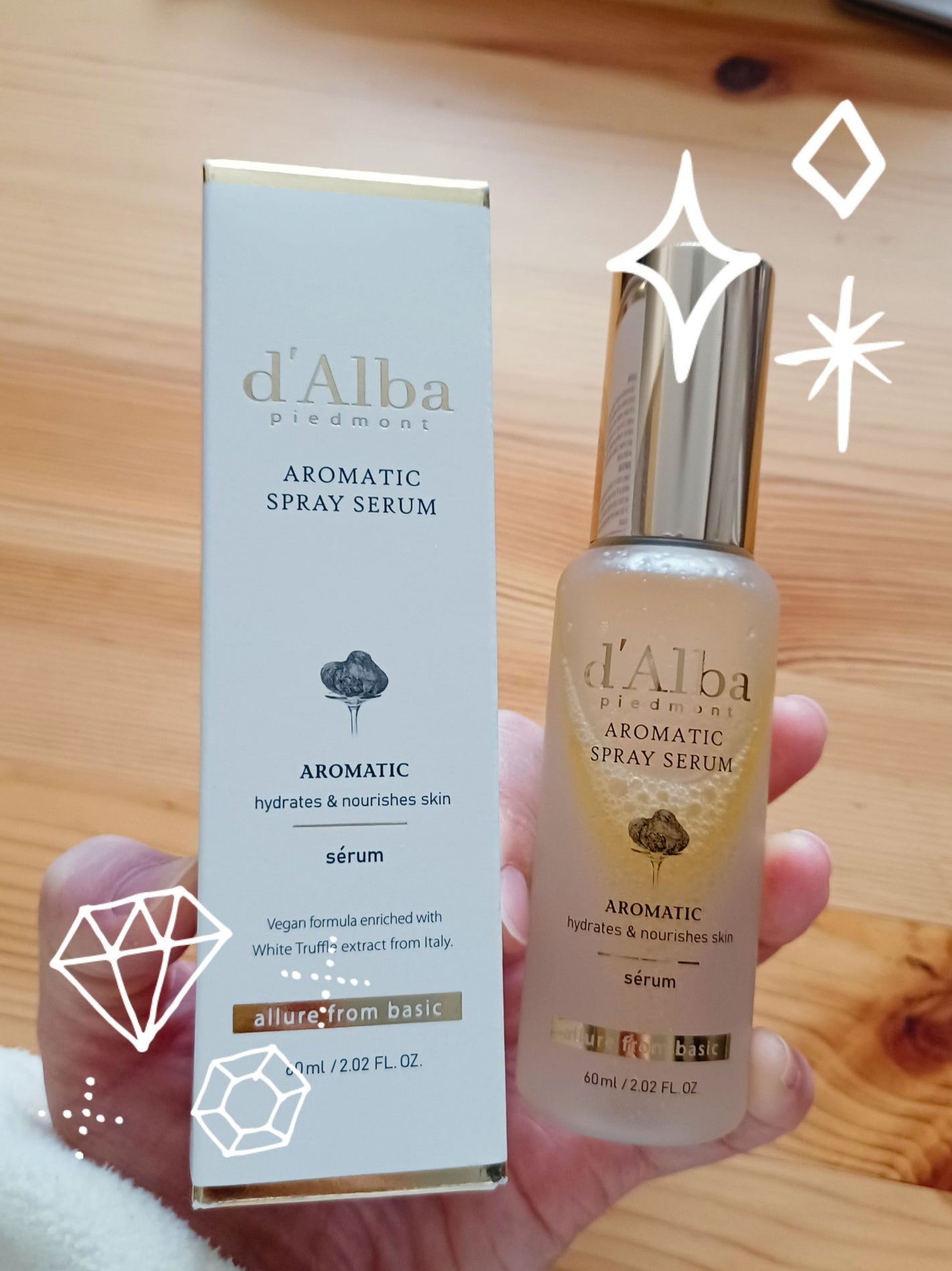 ダルバ ホワイトトリュフファーストスプレーセラム/ダルバ/ミスト状化粧水を使ったクチコミ(2枚目)