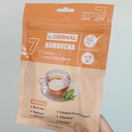 7days フェイシャルソリューションマスク コンブチャ/Dr.DERMAL/シートマスク・パックを使ったクチコミ(1枚目)