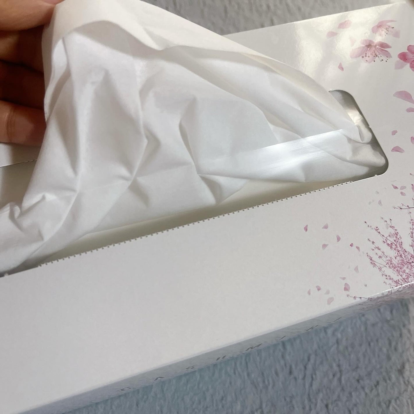 スコッティカシミヤ/スコッティ/ティッシュを使ったクチコミ(2枚目)