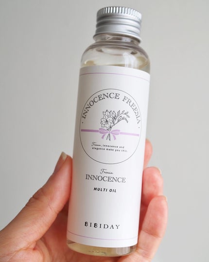 イノセンスフリージアマルチオイル/BIBIDAY/ヘアオイルを使ったクチコミ(2枚目)