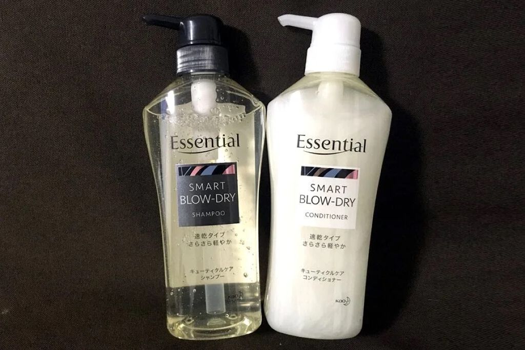 さらさら速乾 シャンプー/コンディショナー/エッセンシャル/市販シャンプーを使ったクチコミ(1枚目)