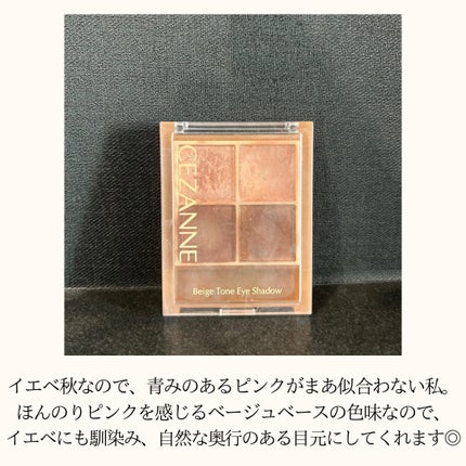 ベージュトーンアイシャドウ/CEZANNE/アイシャドウパレットを使ったクチコミ(3枚目)