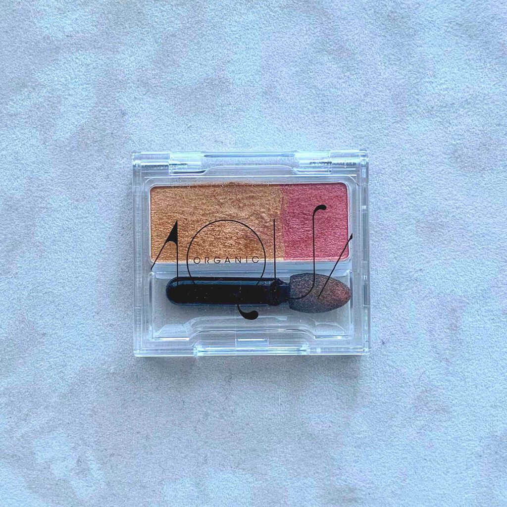 オーガニックデュオシャドー/アクア・アクア/アイシャドウパレットを使ったクチコミ(1枚目)