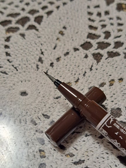 ラスティングリキッドライナー 02 ビターチョコブラウン/キャンメイク/リキッドアイライナーを使ったクチコミ(2枚目)