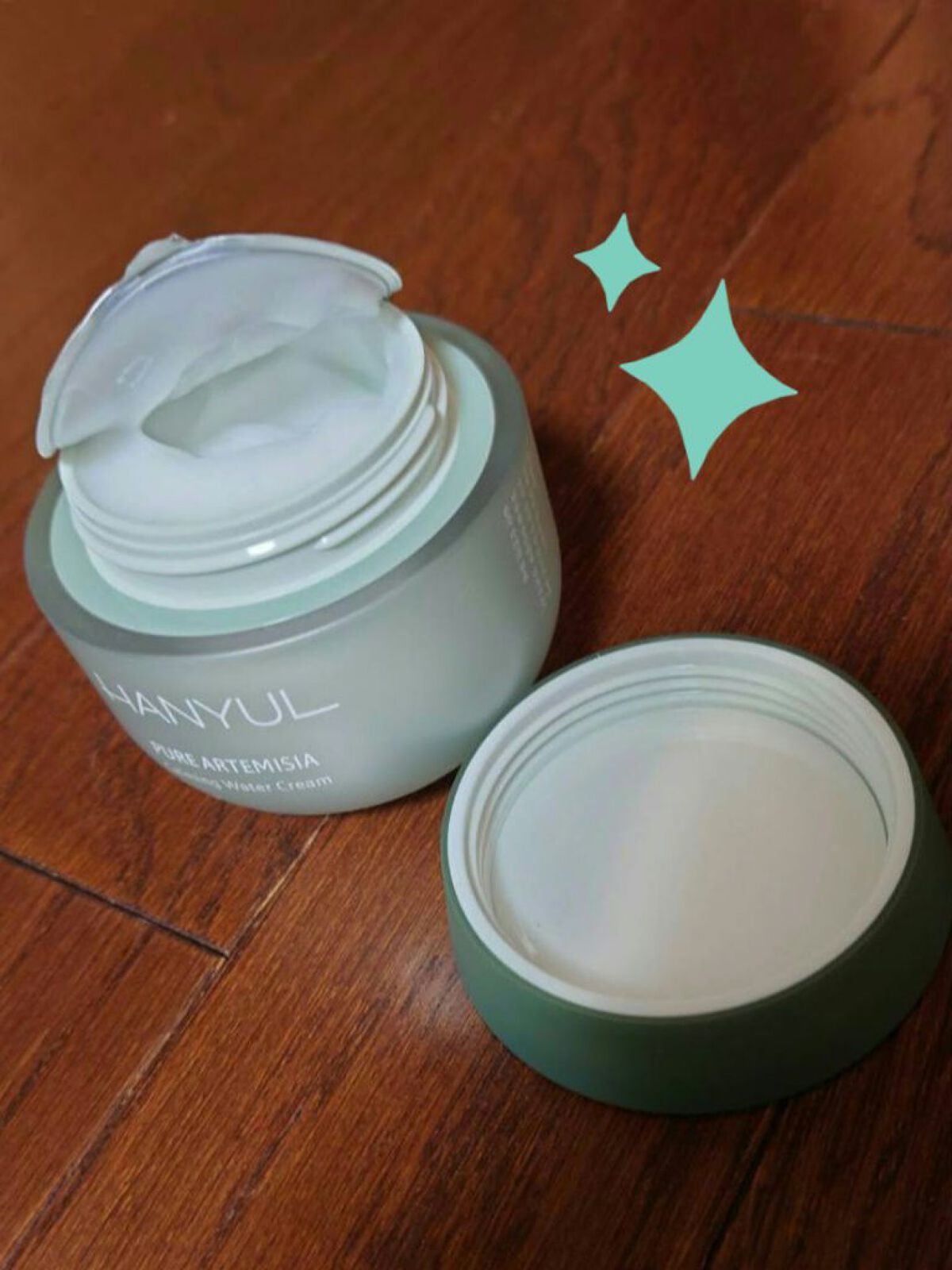 ピュアアルテミシア カーミングウォータークリーム/HANYUL(ハンユル)/フェイスクリームを使ったクチコミ（3枚目）