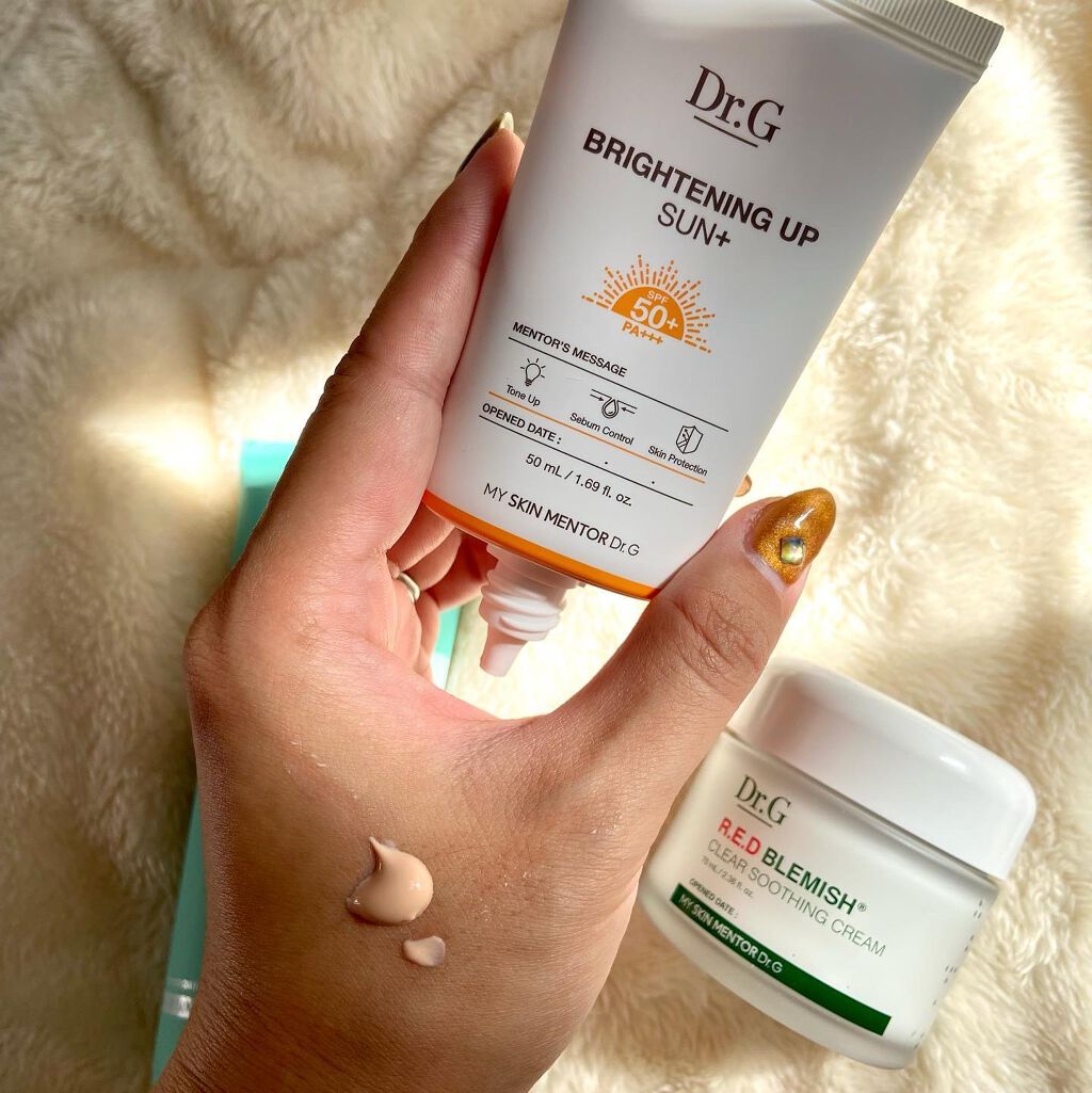 ブライトニングアップサンプラス/Dr.G/日焼け止めクリームを使ったクチコミ(4枚目)