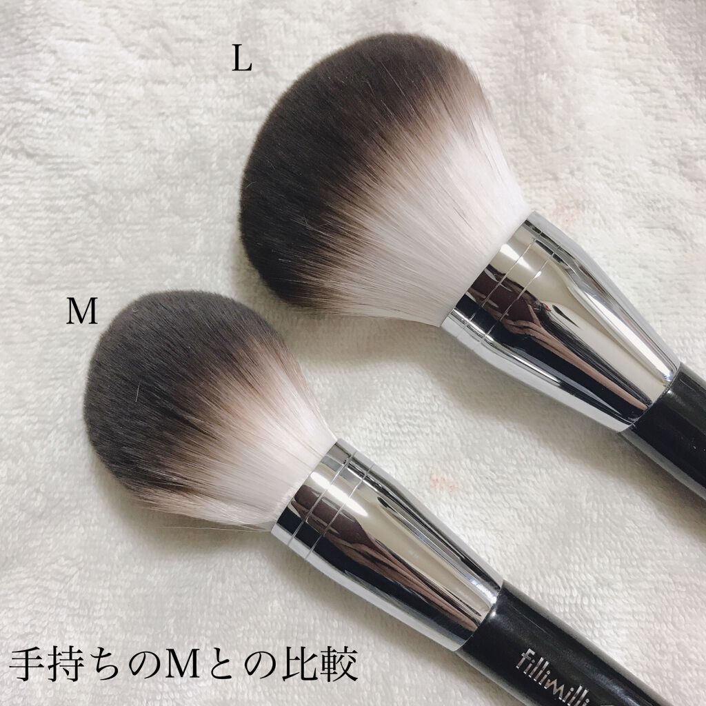 Sシルキーパウダーブラシ (L)883/fillimilli/メイクブラシを使ったクチコミ(3枚目)
