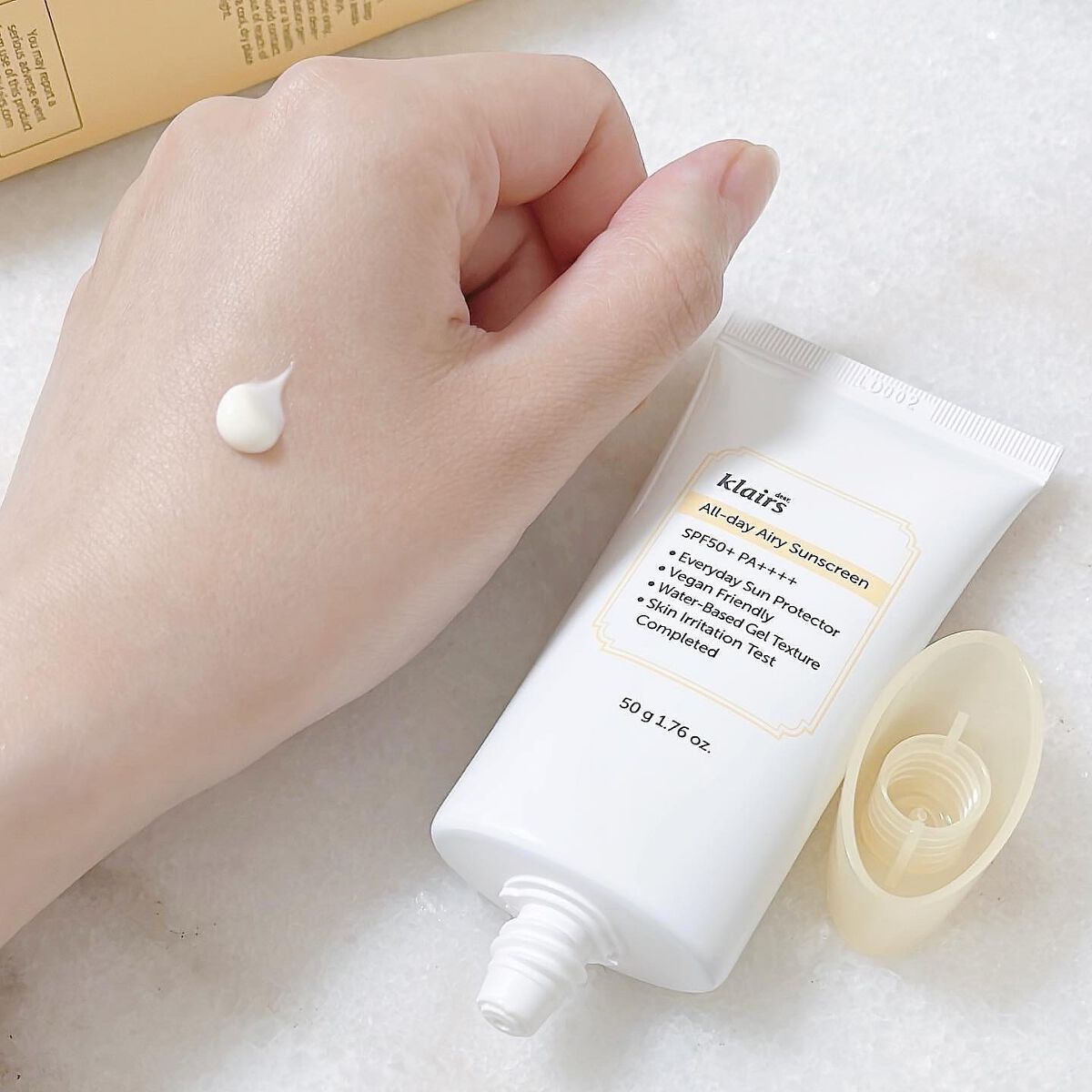 All-day エアリーサンスクリーン50g/Klairs/日焼け止めクリームを使ったクチコミ（2枚目）