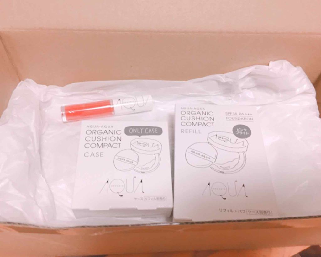 オーガニックシアーグロス/アクア・アクア/リップグロスを使ったクチコミ（1枚目）