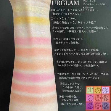 UR GLAM　BLOOMING EYE COLOR PALETTE/U R GLAM/パウダーアイシャドウを使ったクチコミ（3枚目）