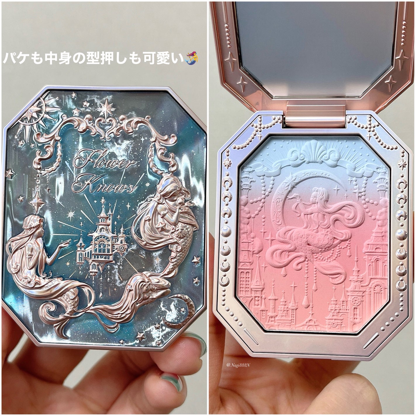 月光人魚 ジュエリーチークブラッシュ/FlowerKnows/パウダーチークを使ったクチコミ(3枚目)