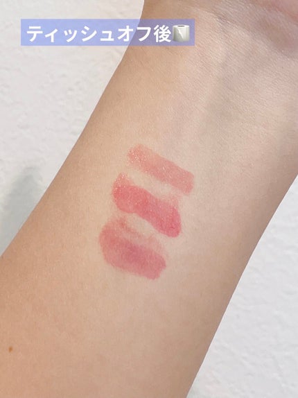 ジューシーラスティングティント/rom&nd/リップティントを使ったクチコミ(3枚目)