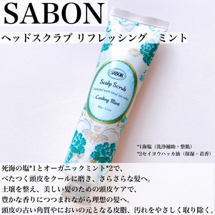 ヘッドスクラブ リフレッシング(ミント)/SABON/ヘッドスクラブを使ったクチコミ(3枚目)