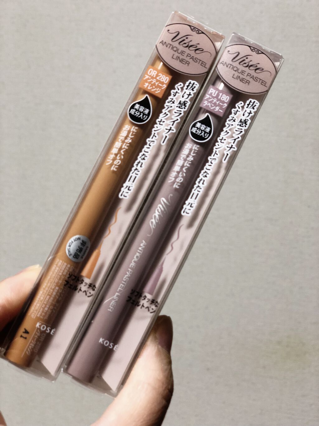 アンティークパステル ライナー OR280 アンティークオレンジ/Visée/リキッドアイライナーを使ったクチコミ（2枚目）