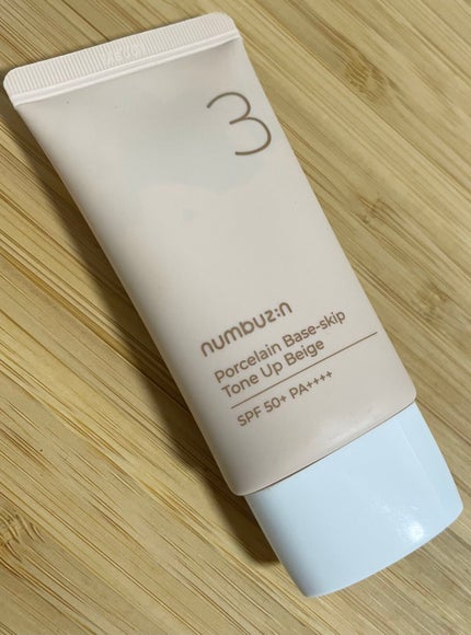 3番 ノーファンデ陶器肌トーンアップクリーム/numbuzin/化粧下地を使ったクチコミ(1枚目)