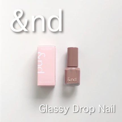 アンドバイロムアンド グラッシードロップネイル/&nd by rom&nd/マニキュアを使ったクチコミ(1枚目)