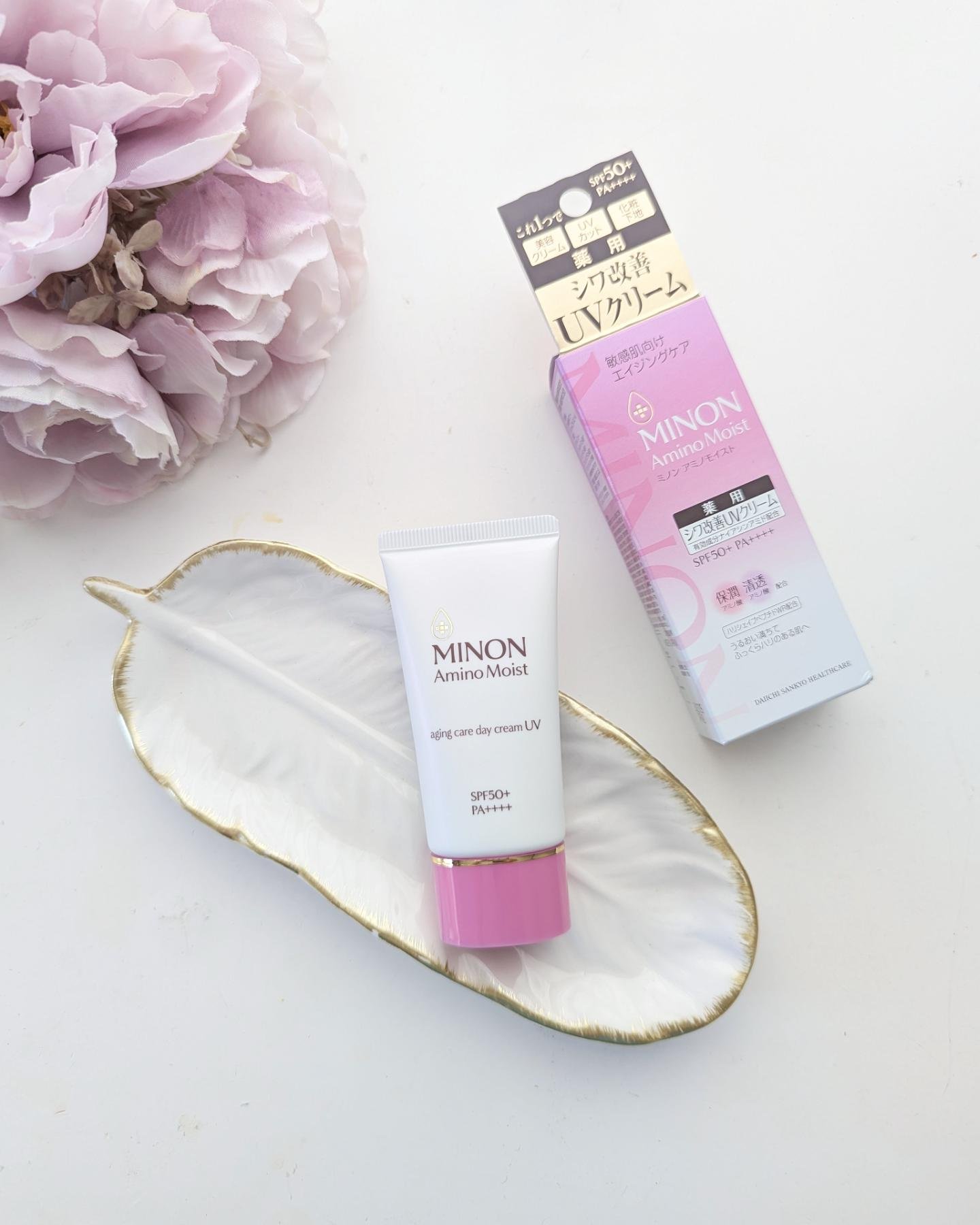 ミノン アミノモイスト エイジングケア デイクリームUV/ミノン/日焼け止めクリームを使ったクチコミ（1枚目）