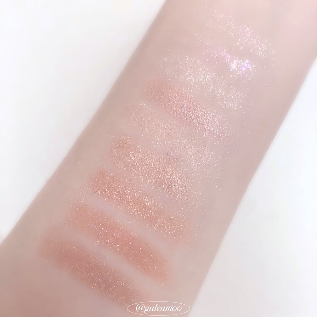 シャドウパレット 06 スノーブロッサム/dasique/アイシャドウパレットを使ったクチコミ（3枚目）