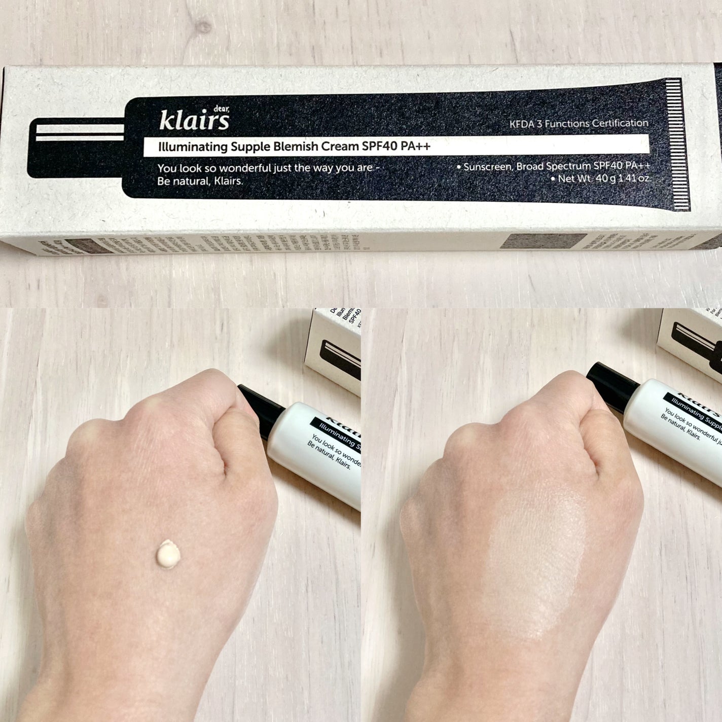 イルミネーティングサプルブレミッシュクリーム(40ml)/Klairs/化粧下地を使ったクチコミ(2枚目)