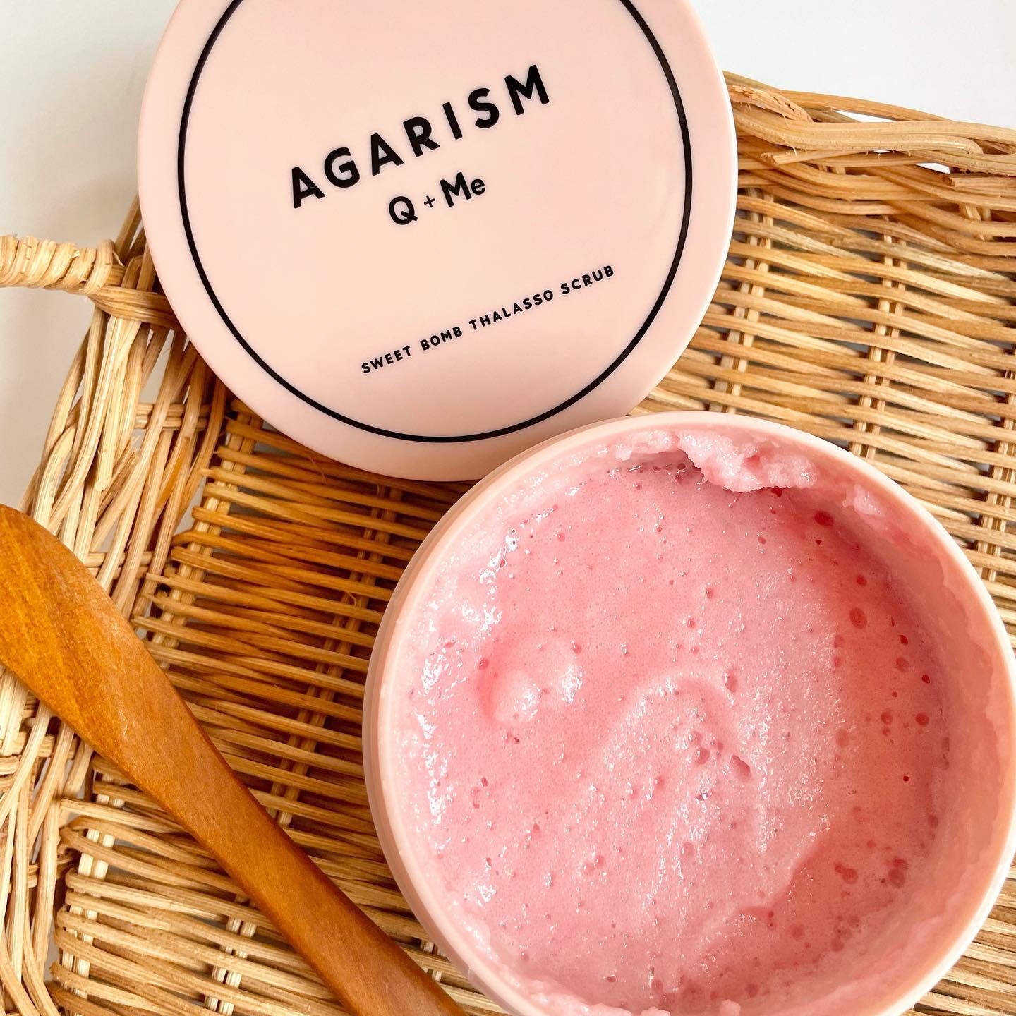 Q+Me スウィート ボム タラソ スクラブ/AGARISM/バストケア・ヒップケアを使ったクチコミ（1枚目）