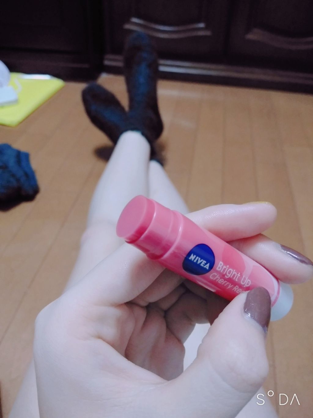 モイストピュアカラーリップ/ニベア/リップクリームを使ったクチコミ（2枚目）