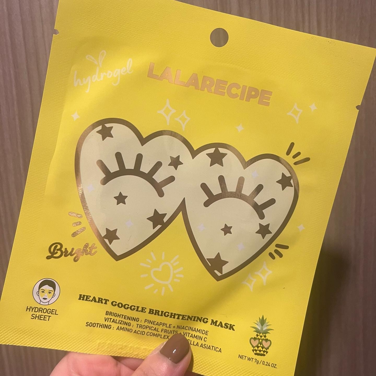 ハートゴーグルマスク/ララレシピ/シートマスク・パックを使ったクチコミ（2枚目）