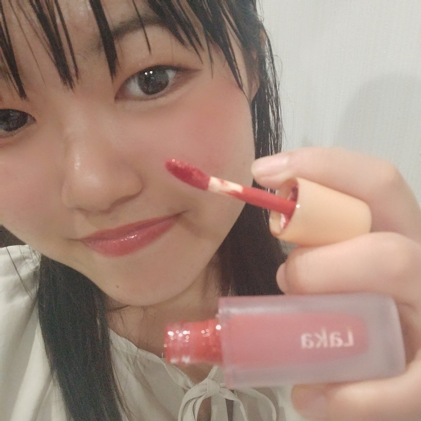 フルーティーグラムティント/Laka/リップティントを使ったクチコミ(2枚目)