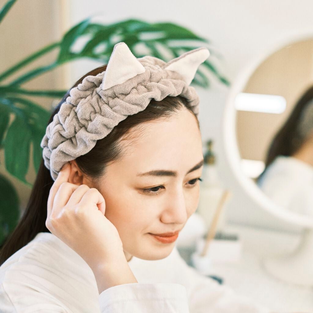 Nyarming ねこのヘアターバン/貝印/ヘアアクセサリーを使ったクチコミ(1枚目)