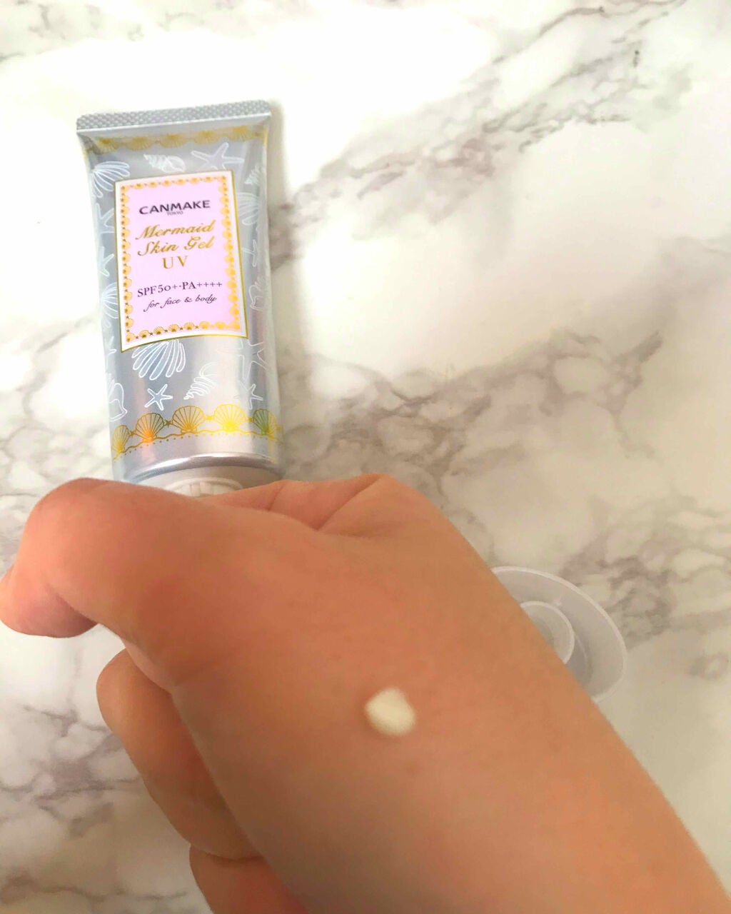 マーメイドスキンジェルUV/キャンメイク/日焼け止めジェルを使ったクチコミ(3枚目)